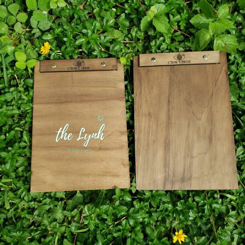 Menu gỗ các size  - Miễn phí Khắc LOGO Quán cafe, Nhà hàng