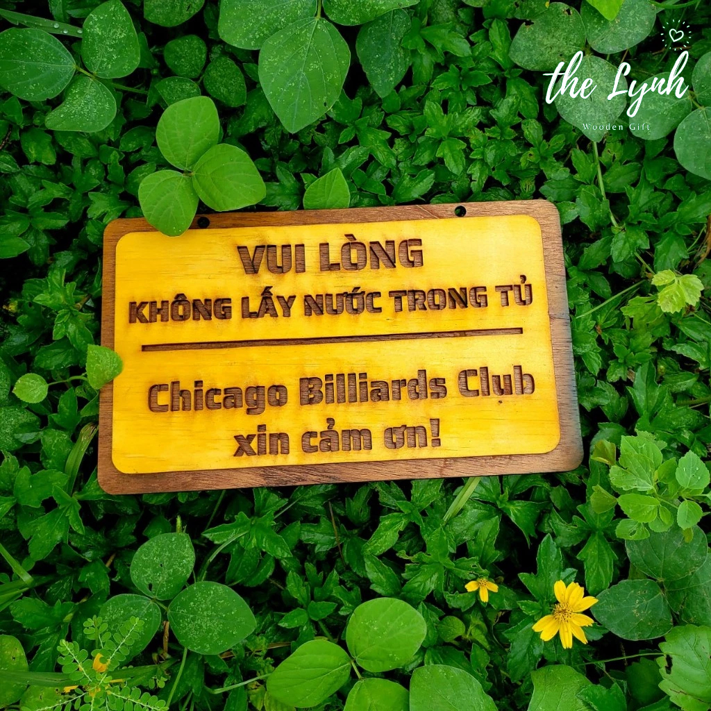 Bảng thông báo '' Vui Lòng Không Bỏ Giấy Vào Bồn Cầu '' - FREE KHẮC CẮT TÊN THEO YÊU CẦU