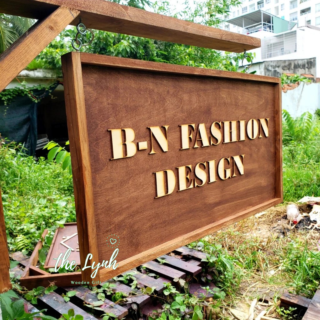 Bảng hiệu gỗ treo tường Vintage/Combo bảng vẫy  - MIỄN PHÍ THIẾT KẾ IN MÀU THEO YÊU CẦU