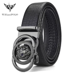 Thắt Lưng Nam Hàng Hiệu WilliamPOLO, Dây Nịt Nam Da Bò Thật 100% Cao Cấp WP7910 Hộp Gỗ Làm Quà Tặng — ảnh 4