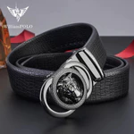 Thắt Lưng Nam Hàng Hiệu WilliamPOLO, Dây Nịt Nam Da Bò Thật 100% Cao Cấp WP7910 Hộp Gỗ Làm Quà Tặng — ảnh 3