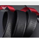 Thắt Lưng Nam Hàng Hiệu WilliamPOLO, Dây Nịt Nam Da Bò Thật 100% Cao Cấp WP7910 Hộp Gỗ Làm Quà Tặng — ảnh 5