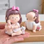 Set Đồ Chơi Quà Tặng Tượng Bé Gái Decor Để Bàn, Trang Trí Xe/ Bàn làm Việc Cute Em Gái Tập Yoga Mini