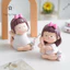 Set Đồ Chơi Quà Tặng Tượng Bé Gái Decor Để Bàn, Trang Trí Xe/ Bàn làm Việc Cute Em Gái Tập Yoga Mini