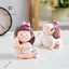 Set Đồ Chơi Quà Tặng Tượng Bé Gái Decor Để Bàn, Trang Trí Xe/ Bàn làm Việc Cute Em Gái Tập Yoga Mini