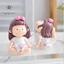 Set Đồ Chơi Quà Tặng Tượng Bé Gái Decor Để Bàn, Trang Trí Xe/ Bàn làm Việc Cute Em Gái Tập Yoga Mini