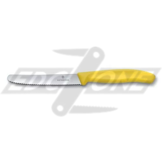 Victorinox - Dao Bếp Tomato And Sausage Knives (Wavy Edge - Lưỡi răng cưa, 11cm)