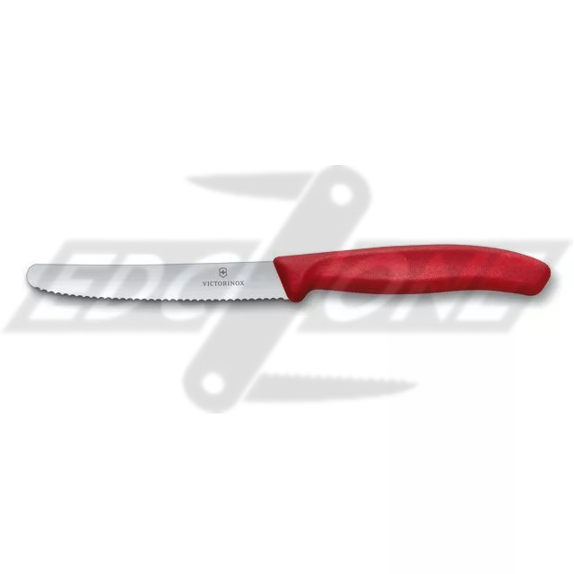 Victorinox - Dao Bếp Tomato And Sausage Knives (Wavy Edge - Lưỡi răng cưa, 11cm)