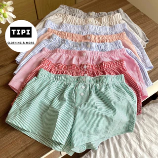 Quần tí hon, quần short mặc nhà, đi biển form ngắn, lưng chun cạp thấp không hằn da P2-B1/C3