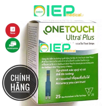 ✅ ONETOUCH ULTRA PLUS 25 QUE - Que thử đường huyết máy One Touch Ultra Plus Flex/