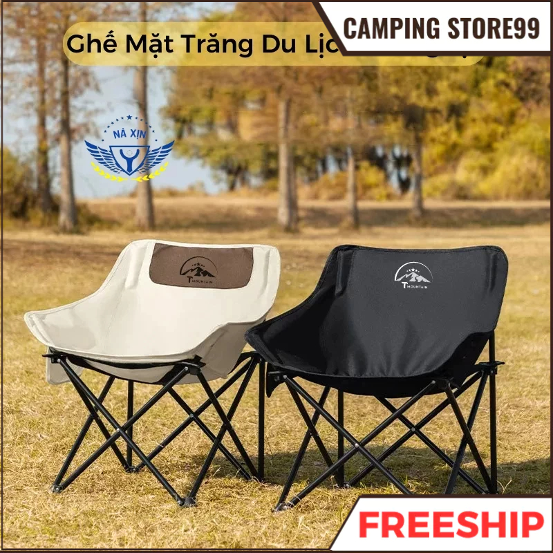 ghế camping gấp gọn Tmountain, Ghế Xếp Dã Ngoại Du Lịch Ngoài Trời Chịu Tải 150kg Gọn Nhẹ Bền, Dễ Sử Dụng