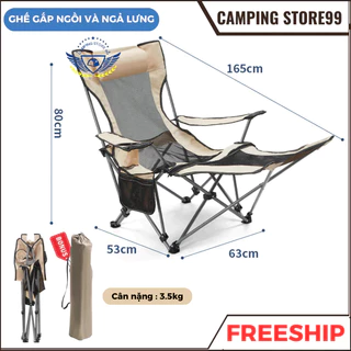 Ghế Nằm Gấp Gọn, Ghế Xếp Thư Giãn, Ghế Gấp Gọn Đa Năng Đi Du Lịch, Phượt, Nằm Bệnh Viện, Văn Phòng Tiện Lợi