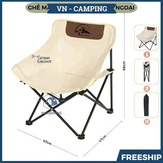 ghế gấp gọn, Ghế Xếp Gấp Gọn Thư Giãn Đa Năng Hợp Kim Nhôm Không Gỉ Chịu Lực Lên Đến 130KG
