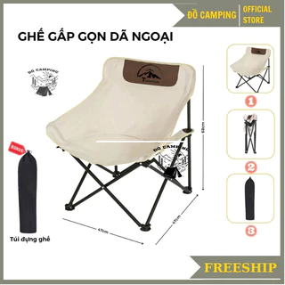ghế gấp gọn, Ghế Xếp Gấp Gọn Thư Giãn Đa Năng Hợp Kim Nhôm Không Gỉ Chịu Lực Lên Đến 130KG