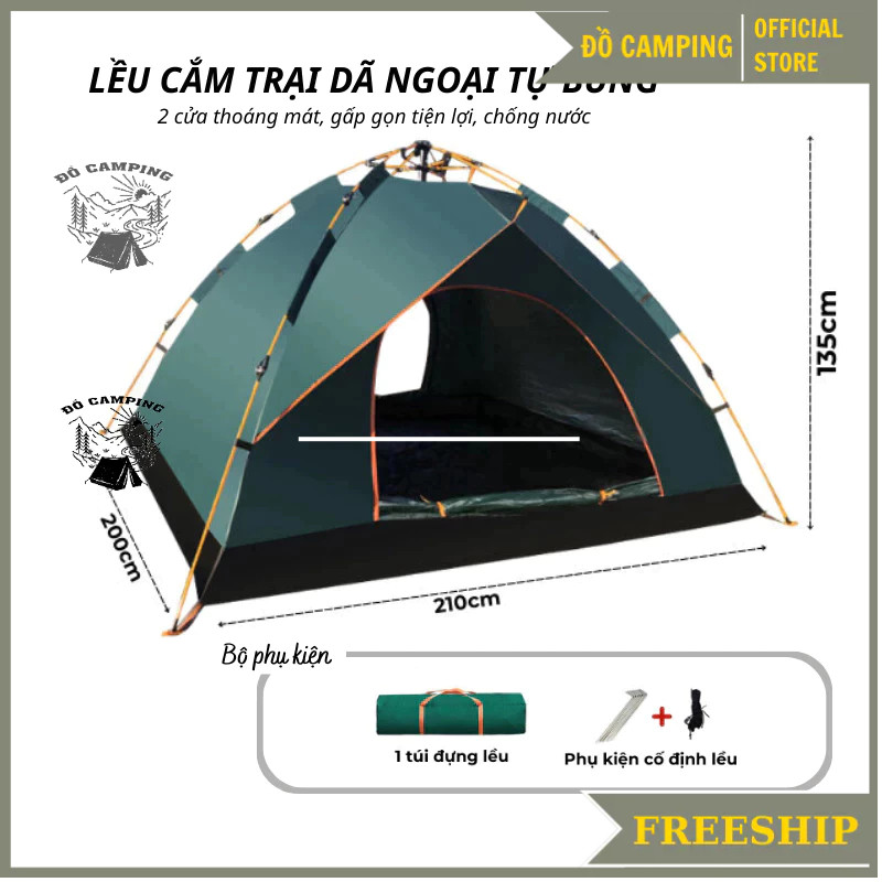 Lều Cắm Trại Tự Bung Chống UV, Chống Thấm Nước - Review Chi Tiết 2024