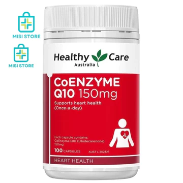 (Date 2028) Viên bổ tim Coenzyme Q10 Healthy Care Úc 100 viên (Tim HC)