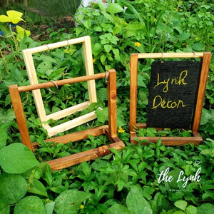 Giá Treo Gỗ Menu để bàn A5 có khoen tròn - LYNH DECOR