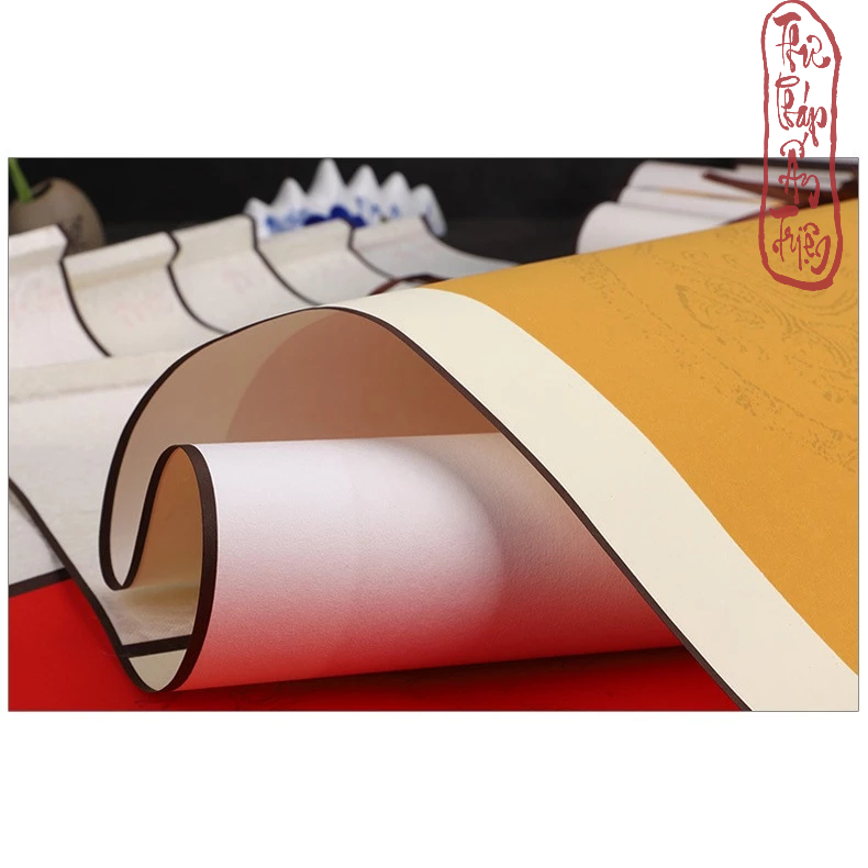 Biểu bo lụa viết câu đối 32x175cm 1 chiếc