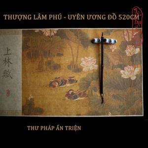 Thượng Lâm Phú Uyên Ương Đồ 520cm Luyện Chữ Hán Thư Pháp Tiểu Khải