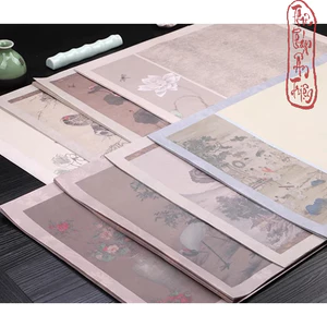 Giấy Xuyến Chỉ Viết Chữ Thư Pháp Nghệ Thuật Cổ Trang Phồn Hoa Cổ Họa 36x46cm