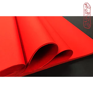 GIẤY XUYẾN CHỈ Thư Pháp Xấp 10 tờ giấy xuyến chỉ màu đỏ rắc nhũ ( đỏ đậm ) có miễn phí vận chuyển có mã giảm giá