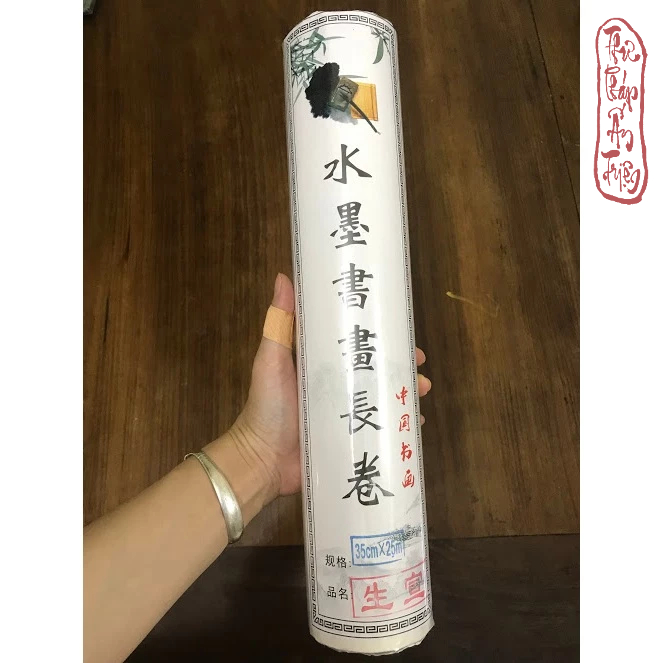 [NHIỀU MÀU] CUỘN 25m 50m 100m GIẤY XUYẾN CHỈ MÀU TRẮNG VIẾT THƯ PHÁP VẼ TRANH THỦY MẶC