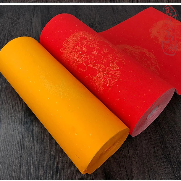 [ Nhiều màu ] Cuộn 20m giấy xuyến chỉ màu đỏ viết câu đối