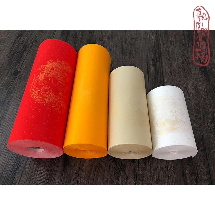 [ Nhiều màu ] Cuộn 20m giấy xuyến chỉ màu đỏ viết câu đối