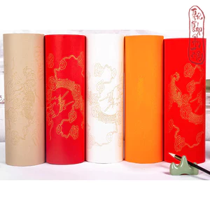 GIẤY VIẾT THƯ PHÁP Cuộn 20m Giấy Xuyến Chỉ Hoa Văn Rồng Cưỡi Mây có miễn phí vận chuyển có mã giảm giá