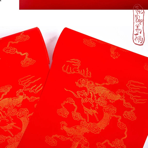 GIẤY VIẾT THƯ PHÁP Cuộn 20m Giấy Xuyến Chỉ Hoa Văn Rồng Cưỡi Mây có miễn phí vận chuyển có mã giảm giá