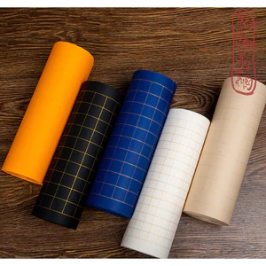 Giấy xuyến chỉ cuộn kẻ ô các màu luyện chữ hán thư pháp