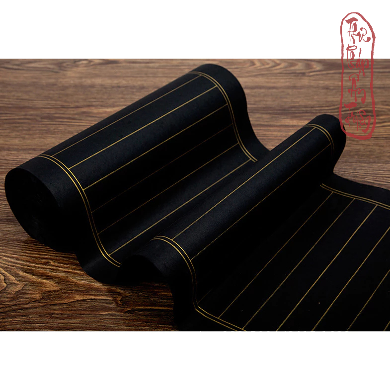 Giấy xuyến chỉ cuộn kẻ ô các màu luyện chữ hán thư pháp