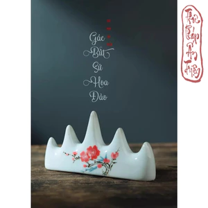GÁC BÚT SỨ HOA ĐÀO