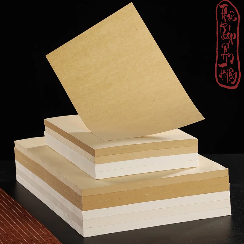 GIẤY Thư Pháp Tập 20 tờ giấy xuyến chỉ trơn khổ A4 luyện viết chữ vẽ tranh thư pháp thủy mặc có miễn phí vận chuyển