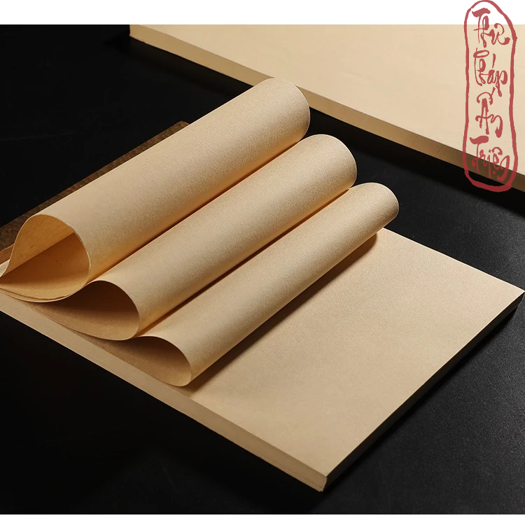 GIẤY Thư Pháp Tập 20 tờ giấy xuyến chỉ trơn khổ A4 luyện viết chữ vẽ tranh thư pháp thủy mặc có miễn phí vận chuyển