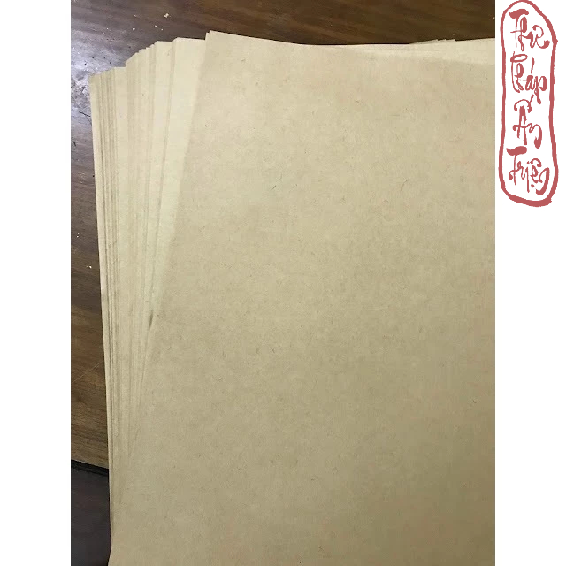 100 TỜ GIẤY KRAFT NGA ( giấy xi măng nâu ) KHỔ A4 DÙNG ĐỂ ĐÓNG SÁCH GIẢ CỔ/ GÓI QUÀ