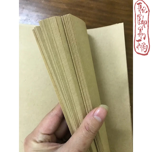 100 TỜ GIẤY KRAFT NGA ( giấy xi măng nâu ) KHỔ A4 DÙNG ĐỂ ĐÓNG SÁCH GIẢ CỔ/ GÓI QUÀ