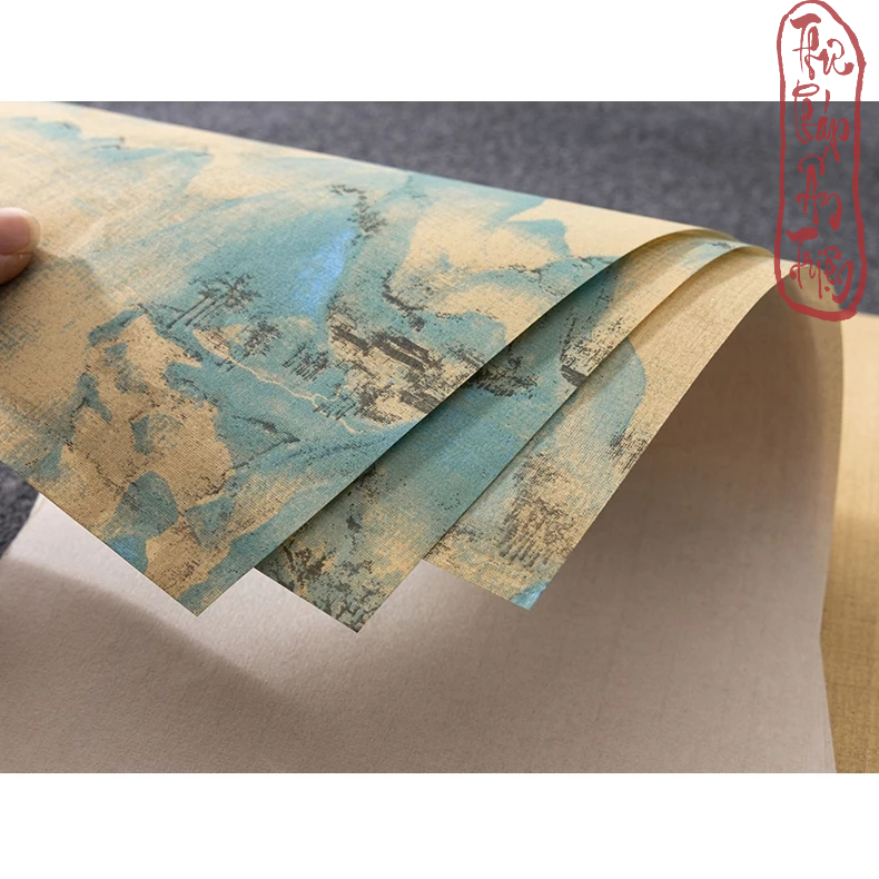 [ Mix 8 mẫu - 24 tờ ] Giấy Xuyến Chỉ Luyện Viết Thư Pháp Hán Việt Lâm Thiếp Cổ Trang Thiên Lý Giang Sơn