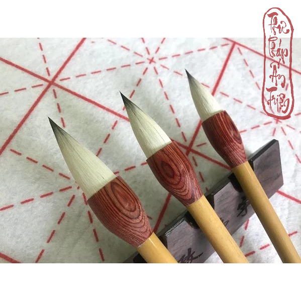 Bút Lông Thư Pháp Cổ Pháp Toán Đầu Vương Kiêm Hào Lông Thỏ Và Lông Dê Bút Thư Pháp Cao Cao Cấp