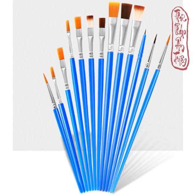 Bộ 10 cọ vẽ màu nước, sơn dầu chuyên nghiệp sợi Artist Brush