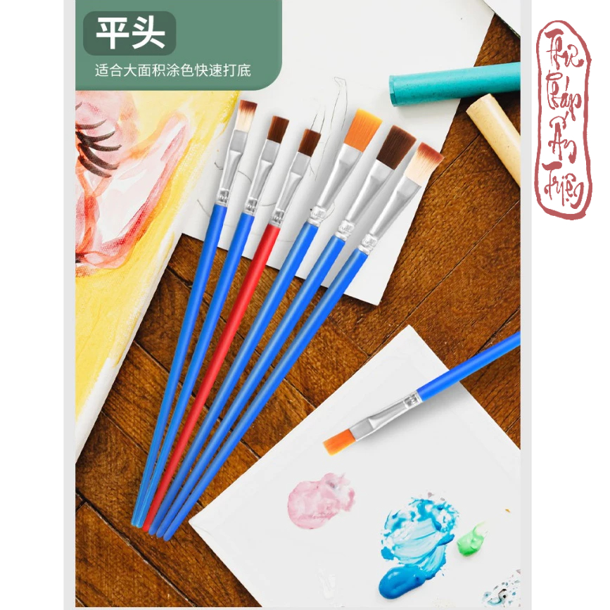Bộ 10 cọ vẽ màu nước, sơn dầu chuyên nghiệp sợi Artist Brush