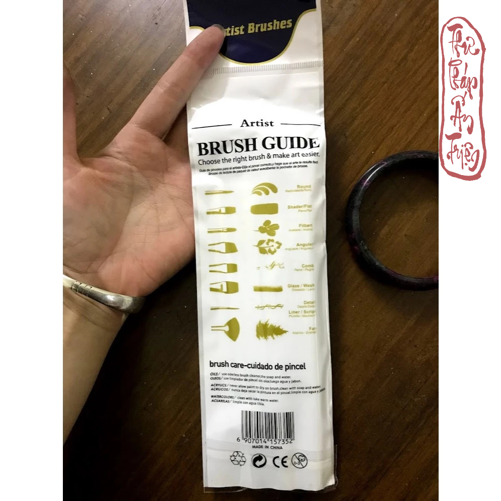 Bộ 10 cọ vẽ màu nước, sơn dầu chuyên nghiệp sợi Artist Brush
