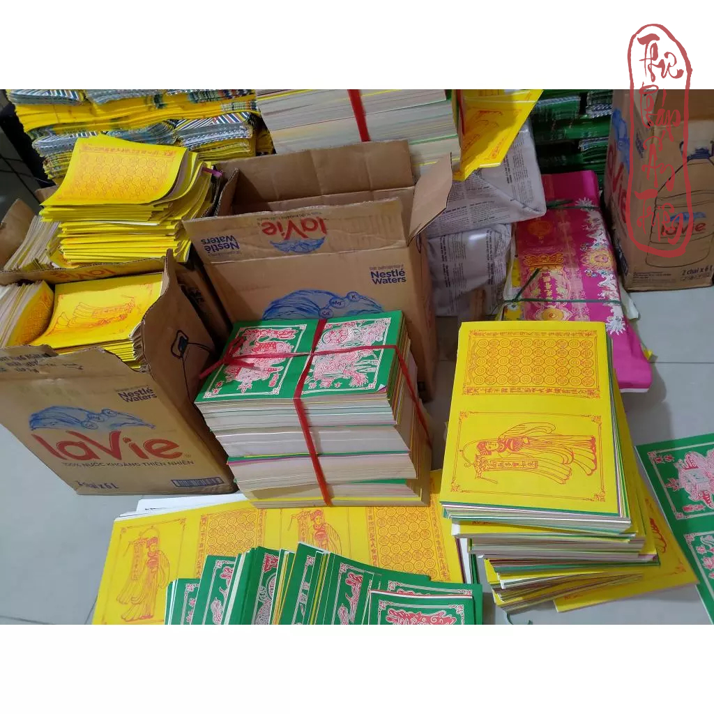 [ 20 bộ ] Thập Vật và Hịch Tấu vàng khổ A2