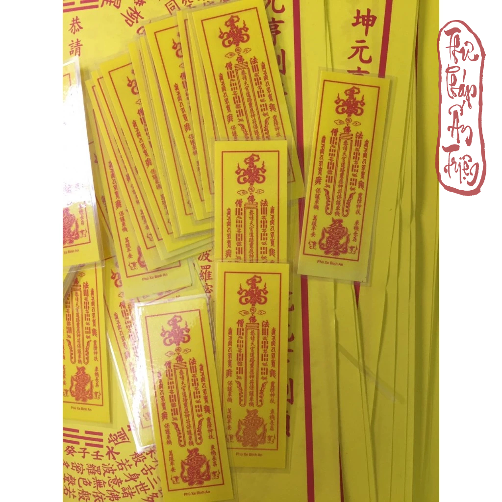 100 LÁ  CẦU TÀI, HỘ MỆNH, THÁI TUẾ,  XE BÌNH AN CỠ NHỎ CÁC LOẠI CÓ ÉP VÀ KHÔNG ÉP PLASTIC