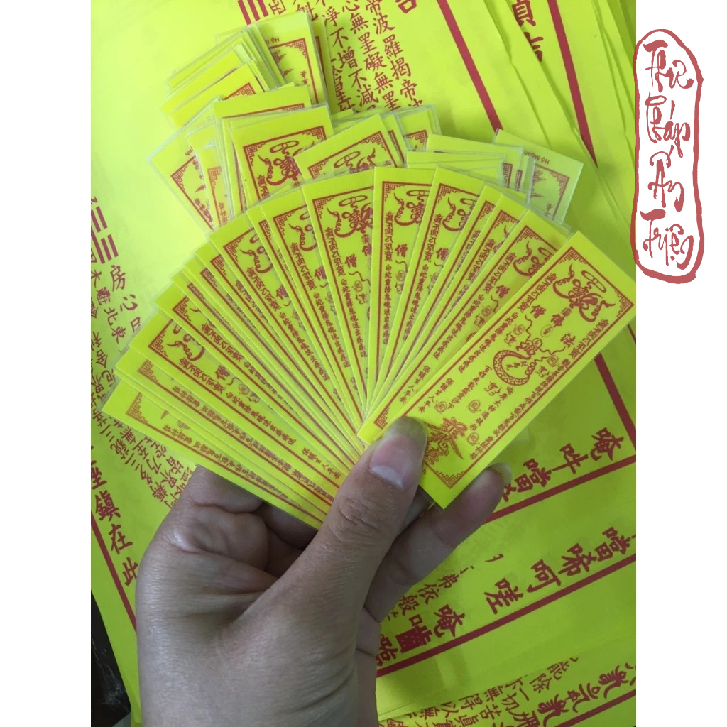 100 LÁ  CẦU TÀI, HỘ MỆNH, THÁI TUẾ,  XE BÌNH AN CỠ NHỎ CÁC LOẠI CÓ ÉP VÀ KHÔNG ÉP PLASTIC