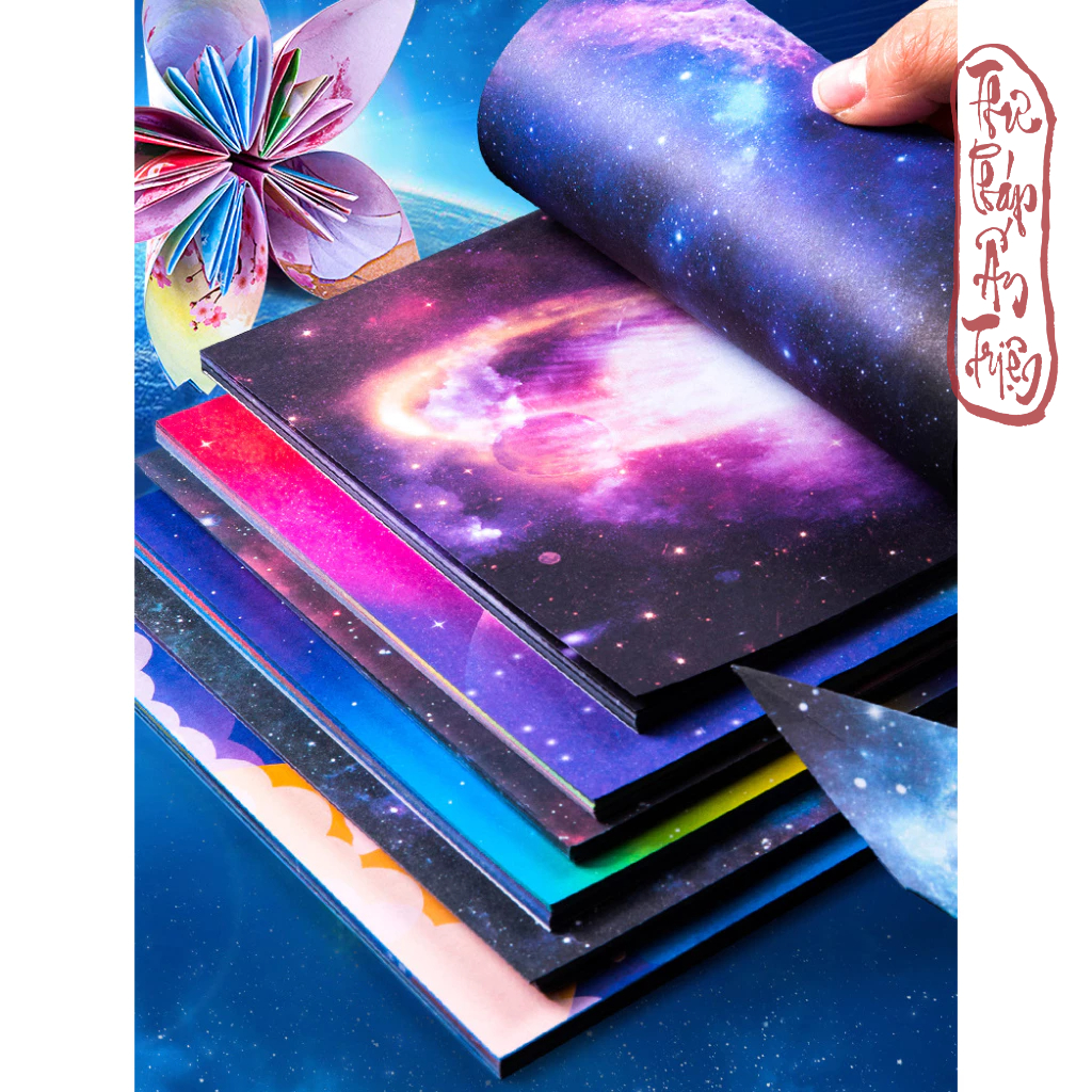 50 Tờ Giấy Gấp Origami Vuông Nhiều Mẫu DIY - Giấy Gấp Ngôi Sao Hạc Thủ Công 12 Cung Hoàng Đạo
