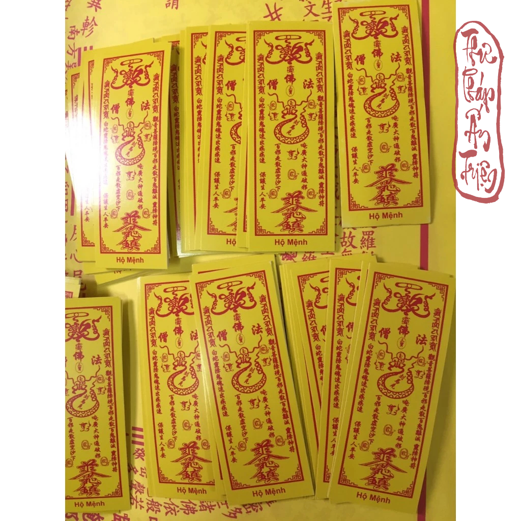 100 LÁ  CẦU TÀI, HỘ MỆNH, THÁI TUẾ,  XE BÌNH AN CỠ NHỎ CÁC LOẠI CÓ ÉP VÀ KHÔNG ÉP PLASTIC