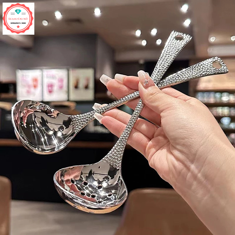 Set 2 Muôi Múc Canh Thìa Muỗng Súp INOX Siêu Đẹp Cao Cấp Decor Bàn Ăn ...