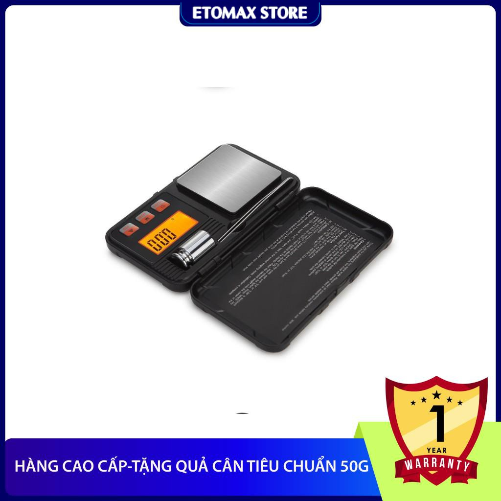 Cân tiểu ly bỏ túi CX-Series 50g/0.001 gram, đã hiệu chuẩn tặng kèm quả cân 50g, chính xác tới miligram