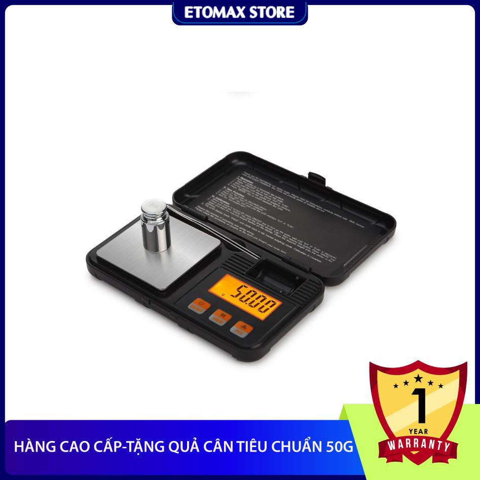 Cân tiểu ly bỏ túi CX-Series 50g/0.001 gram, đã hiệu chuẩn tặng kèm quả cân 50g, chính xác tới miligram